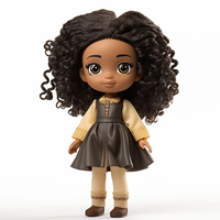 Jouets en plastique articulés en vinyle faits sur mesure Mode africaine Bébés poupées noires pour filles
