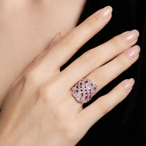 Custom <b>Rings</b> Factory Direct Hollowed Ice Out <b>Rings</b> Paved Crystal Charms Stainless Steel Jewelry Accessories <b>Ring</b> <b>for</b> <b>Women</b> - Product Image 2