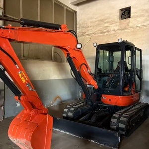 รถขุดตีนตะขาบ Kubota U55-4 มือสอง สีดำ-ส้ม ระบบไฮดรอลิก เครื่องยนต์ดีเซล ตรวจสอบแล้ว - Product Image 2