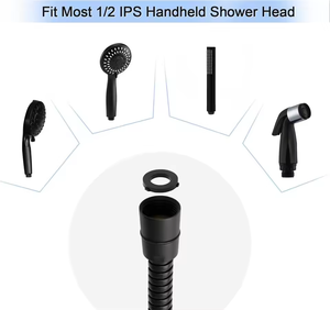 Manguera de Ducha de Acero Inoxidable Moderna, Flexible y Duradera de Alta Calidad con Tuerca de Inserción de Latón, Resistente a la Oxidación y sin Enredos, para Uso en Baños - Product Image 2