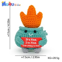 Poupée au crochet faite main sur mesure OEM, mini-amigurumi, jouet énergétique positif pour cadeau d'amie, fournitures pour petites entreprises