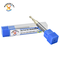Warrior 6mm CNC mèches de coupe 2 cannelures en aluminium fraise Aitin revêtement personnalisé OEM ODM Support outils de tour
