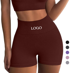 Pantalones cortos de Yoga para gimnasio 2024 para mujer, mallas ajustadas sin costuras, cintura alta, pantalones de Yoga para entrenamiento de glúteos, mallas deportivas - Product Image 1