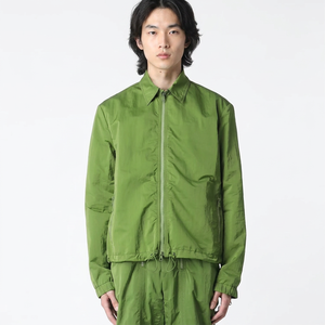 Comfortable Thick Waterproof Breathable Reversible <b>Long</b> Stand Collar Hooded Quilted <b>Rain</b> <b>Jacket</b> Zipper Closure Front for Men - Product Image 1