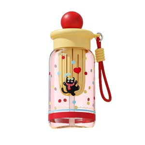 Vaso de agua de plástico de 500 ml con diseño de dibujos animados, a prueba de fugas, para uso infantil en viajes. - Product Image 5