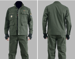 Tuta da lavoro in puro cotone da uomo primavera e autunno tuta da lavoro ispessita, auto riparazione saldatura abbigliamento da lavoro - Product Image 2