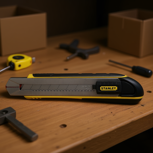 Stanley Utility Knife 25 Mm Retractable Blade For Precision Cutting - Product Image 3