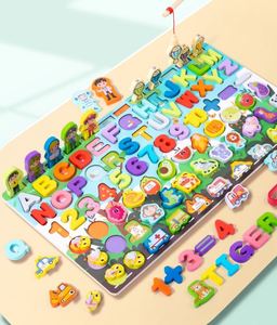 Juguete de Pesca Montessori para Niños Pequeños, Aprendizaje de Matemáticas, Rompecabezas de Madera con Letras, Números y Formas - Product Image 6