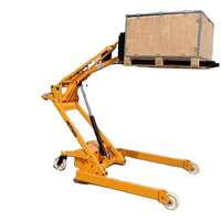 Mini-grue d'atelier portable électrique/manuelle YCMG 300 kg 12V 24V 220V, mini-treuil mobile pour le chargement en atelier, certifiée CE