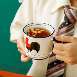 شخصية كبيرة الديك قدح قهوة من السيراميك للنساء والرجال - Product Image 4