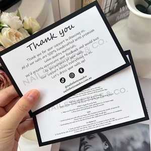 Design gratuito formato Logo personalizzato stampato 400gsm <span class=keywords><strong>carta</strong></span> riciclata cartoline di auguri regalo di auguri biglietti di ringraziamento per affari - Product Image 3
