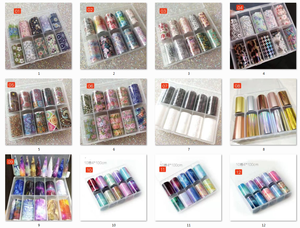 Calcomanía artística para uñas, lámina de aluminio para decoración artística de uñas, la más popular, nueva moda, 1 - Product Image 2