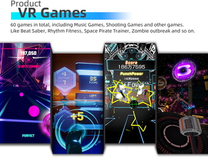 YHY Simulador de <span class=keywords><strong>realidad</strong></span> <span class=keywords><strong>virtual</strong></span> para interiores de 65 pulgadas Ritmo en vivo Juegos de disparos Beat Saber Music - Product Image 3