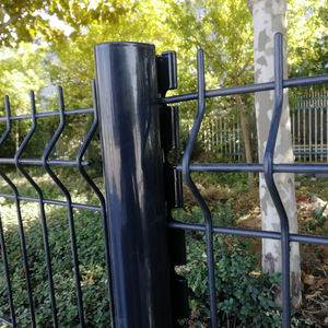 Installation facile Clôture en treillis métallique soudé incurvé 3D Jardin décoratif pour la maison en plein air Utilisation de porte de faible sécurité galvanisée enduite d'acier - Product Image 2