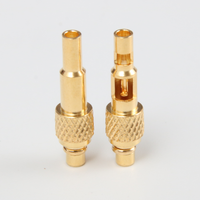 Connecteur mâle MMCX d'usine pour câble RG178 RG174 RG316 RG58, pigtail plaqué or