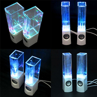 Haut-parleur stéréo sans fil, enceinte cadeau multifonctionnel, lumière LED, lecteur stéréo, tour de fontaine, étanche, double eau pour la danse