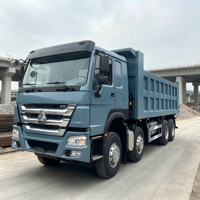 Camion benne SINOTRUK HOWO 8x4 remis à neuf de haute qualité, 371 CV, 12 roues, 40T, pour la vente sur les marchés d'Afrique et d'Asie du Sud-Est