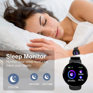 ساعة ذكية D18 للرجال والنساء ساعة ذكية مستديرة لضغط الدم مقاومة للماء رياضية ذكية Android Ios - Product Image 6