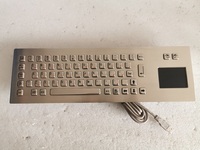 Clavier mécanique de kiosque en métal industriel des clés IP65 65 avec le touchpad ou la boule de commande