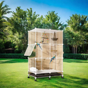 Vendita calda universale Plaid ferro gabbie per uccelli piccolo canarino artigianato produzione forniture per animali domestici - Product Image 6