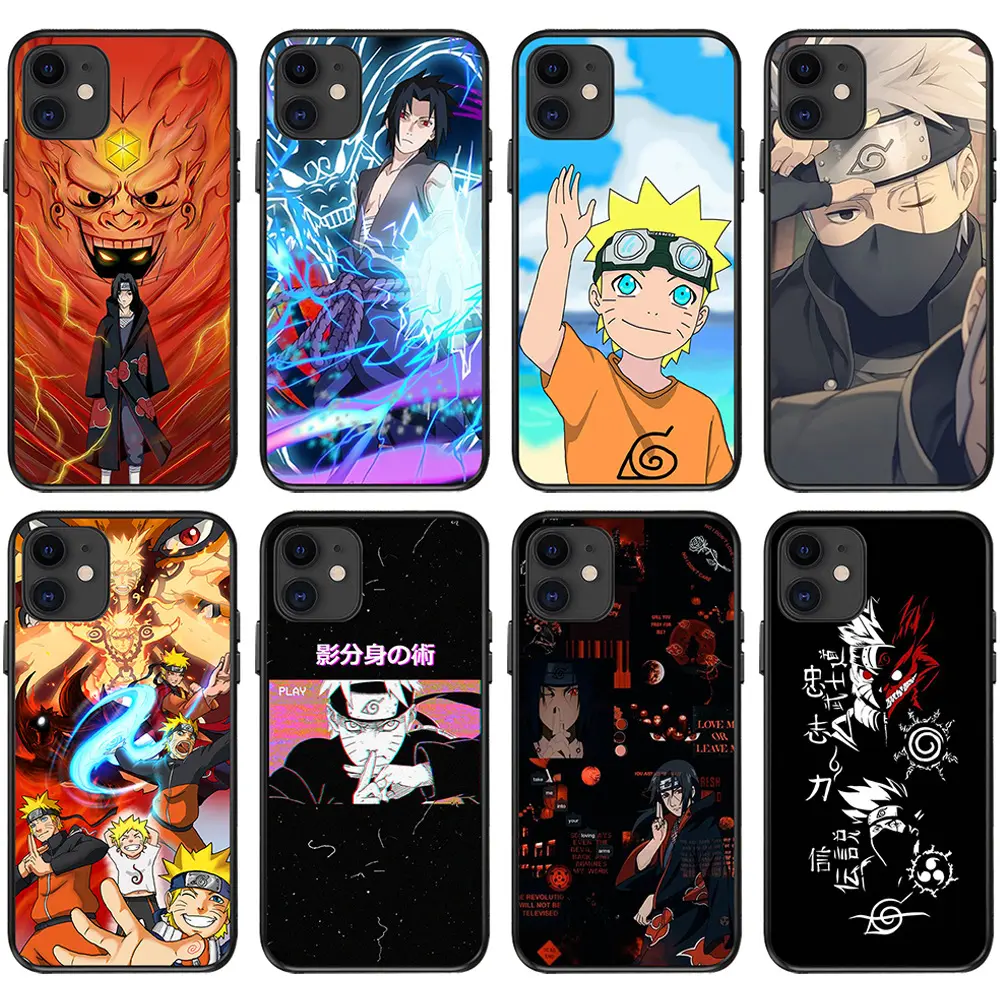 Animated Narutoing Character Design Cartoon Phone Case For iPhone 13 12 11 Pro max 14 pro max 7 8 plus Mobile Phone Cover