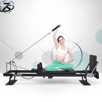 Machine de Pilates Reformer Pliable Personnalisée en Acier Allié pour Yoga et Fitness, Lit d'Entraînement Pilates avec Ressorts en Latex Certifié CE