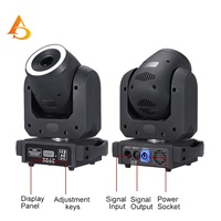 AICPOSE Projecteur LED professionnel 100W à tête mobile, faisceau RGB 3-en-1 avec contrôle DMX512, indice IP20, Ra80, pour scène, discothèque et mariage