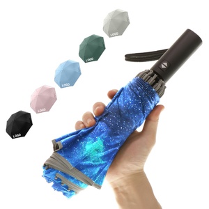 Parapluie inversé pliable pas cher en gros, 23 pouces, 10 baleines, coupe-vent, garde la surface au sec - Product Image 4