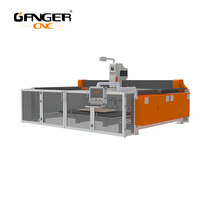 GANGER 3200*2000mm Machine à couper la pierre 5 axes + 1 broche Italie Logiciel pour granit et marbre avec ventouse