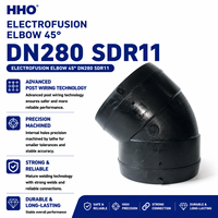 Vente Flash : Coude à électrofusion 45 degrés en SDR11 PE100 HDPE, haute qualité, résistant à la corrosion, directement de l'usine, pour projets de canalisations