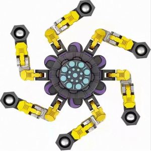 Robot Bebé Deformable Giratorio de Dedo, Juguete Antiestrés Transformable, Trompo Giratorio, Juguete Giroscópico para Aliviar el Estrés - Product Image 3
