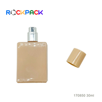 Bouteilles de parfum en verre rouge jaune rose en forme de Rectangle de 30ml
