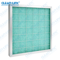 Filtre de sol 50 mm vert-blanc pour cabine de peinture / Matériau filtrant en fibre de verre