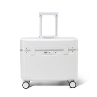 Valise à roulettes compacte de 19 pouces à ouverture par le haut avec cadre en aluminium, serrure TSA, mini sac de voyage