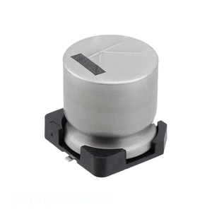 Condensador de Montaje Superficial Original CAP ALUM 1500UF 20% 25V SMD 1500 uF 25TLV1500M16X16.5 - Product Image 1