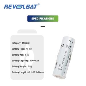 Revolbat Ni-CD <span class=keywords><strong>3</strong></span>.<span class=keywords><strong>5V</strong></span> 1000mAh Batterie Cellule Cylindrique <span class=keywords><strong>Rechargeable</strong></span> pour X382 X-02.99.380 X-02.99.382 Machine Médicale - Product Image 3