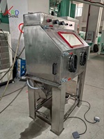 Vente chaude : Cabine de sablage manuelle humide et sèche pour le nettoyage des surfaces et l'élimination de la rouille métallique, cabine de sablage à vapeur