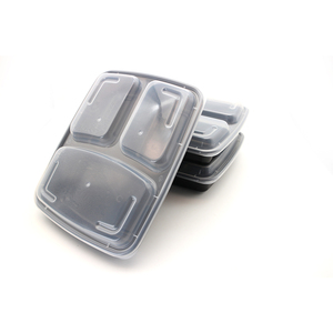 39oz 3 ngăn bền Bento Hộp Ăn Trưa tái sử dụng nhựa thực phẩm bữa ăn <span class=keywords><strong>Prep</strong></span> container BPA miễn phí - Product Image 6