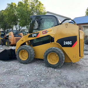 Good Condition Used Wheeled Mini Skid Steer Loader Cat 246C 2022 Model 748kg Rated Load Engine Motor Bearing Japan Original <b>Hot</b> - Product Image 1