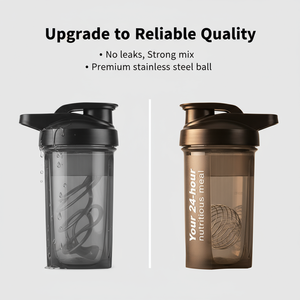 Bouteille <span class=keywords><strong>Sport</strong></span> Personnalisée 500ml en PP sans BPA avec Boisson Directe et Mélangeur, Couvercle pour Salle de <span class=keywords><strong>Sport</strong></span>, Fitness et Activités Sportives - Product Image 2