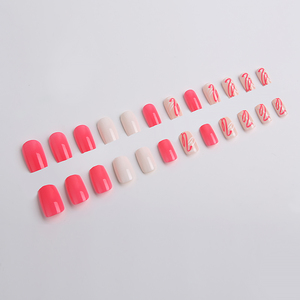 Oferta Especial: Set de 24 <span class=keywords><strong>Uñas</strong></span> Postizas Vibrantes en <span class=keywords><strong>Rosa</strong></span>, Fáciles de Aplicar y Reutilizables para Niñas/Mujeres - Product Image 2