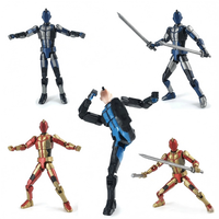 Figurine articulée Mecha Knight inspirée des jeux virals, imprimée en 3D FDM, avec articulations dynamiques, vente en gros OEM ODM