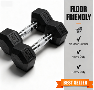 Factory Direct Sale Competitive Price Rubber <strong>Dumbbells</strong> <strong>Set</strong> Fastest Production Time Lbs China Black Rubber Hex <strong>Dumbbell</strong> - Product Image 3