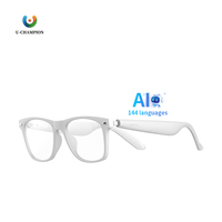 Lunettes intelligentes sans fil anti-lumière bleue avec traduction, nouvelles lunettes intelligentes IA, lunettes de soleil Bluetooth pour sports de plein air