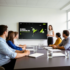 Pizarra Interactiva LED 4K UHD para Educación |   Pizarra Inteligente de 65 Pulgadas con Cámara HD Zero Bonding, <span class=keywords><strong>Google</strong></span> Play, para Aulas de K-12 - Product Image 4