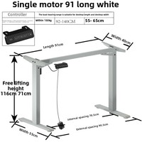 Pieds de bureau réglables en hauteur électriques pour adultes et enfants, pieds courts de 40 cm, quatre pieds en fer, pour bureau d'étude, bureau de travail