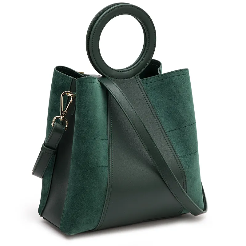 กระเป๋าผู้หญิงกุณโฑออกแบบได้ตามที่ต้องการกระเป๋าถือกระเป๋าทรงถังกระเป๋าหนังนิ่มกระเป๋าถือหนัง