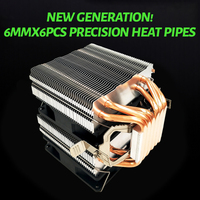 Factory Price 90mm CPU Cooler 135W PWM Fan LGA1851 1700 AM5 AM4 Hydraulic Bearing Silent CPU Cooling Heatsink for PC