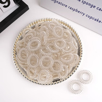 Élastique à cheveux unisexe simple, accessoire capillaire léger en plastique, noir, fin, tendance et moelleux