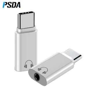 PSDA ตัวแปลงแจ็ค Type-C เป็น3.5 Mm,อะแดปเตอร์หูฟังสายแปลงเสียง USB C เป็นหูฟัง Aux Cable 3.5 Mm สำหรับ Huawei P40 Lite